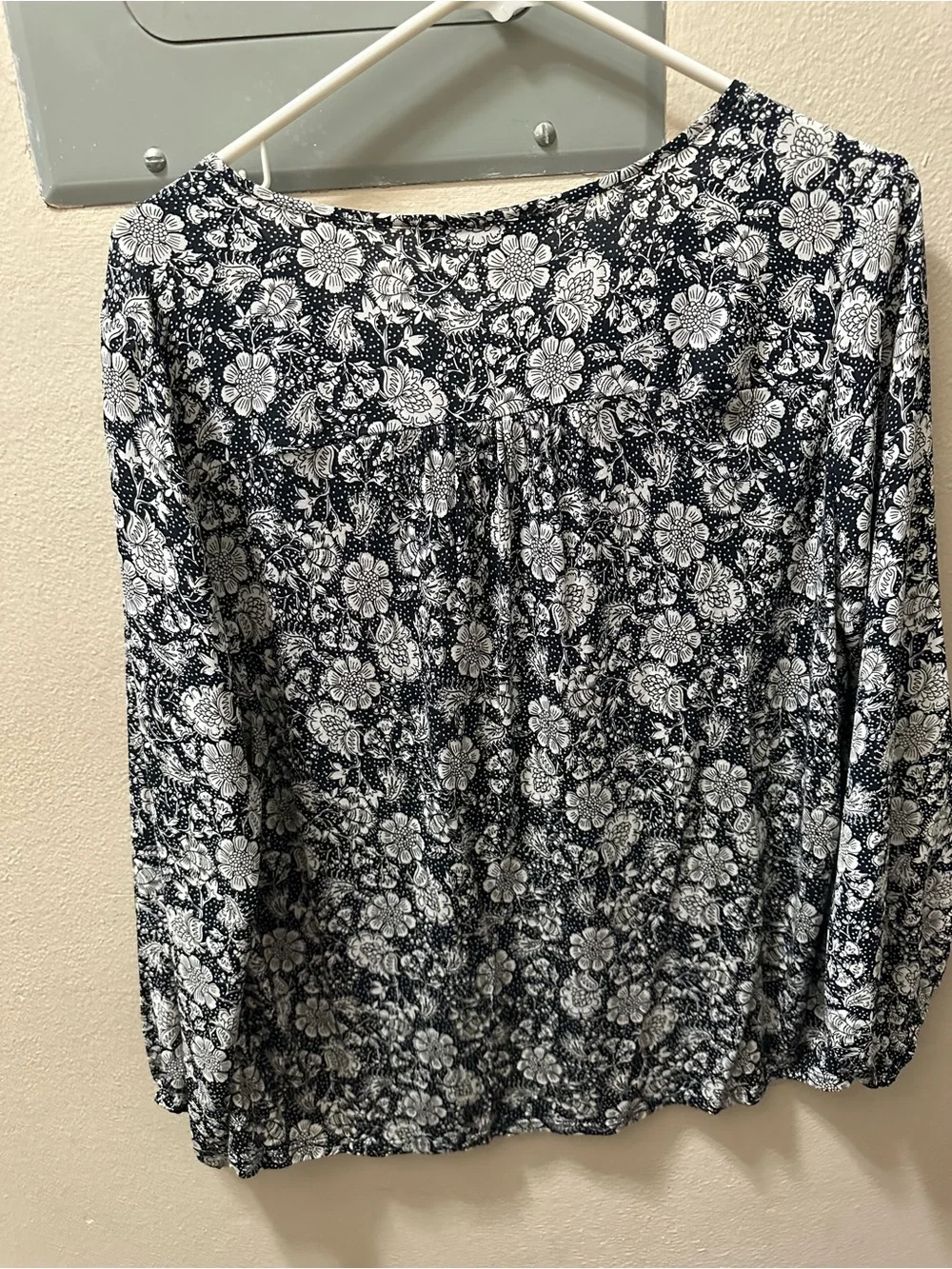 LOFT blouse navy